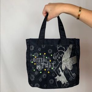 Vintage Tinkerbell Black Disney Purse